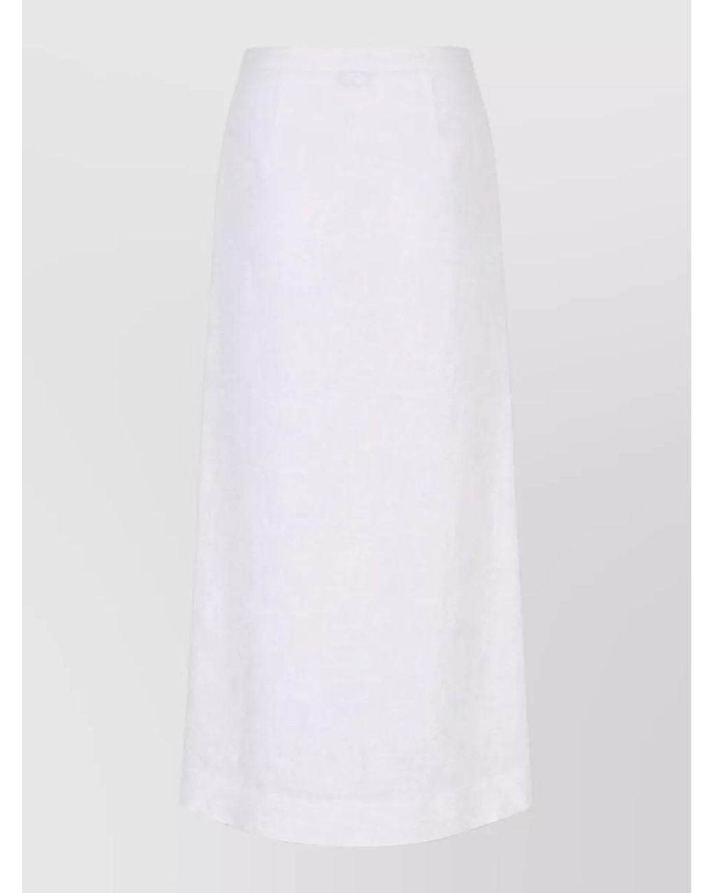 Max Mara White High-Rise Skirt