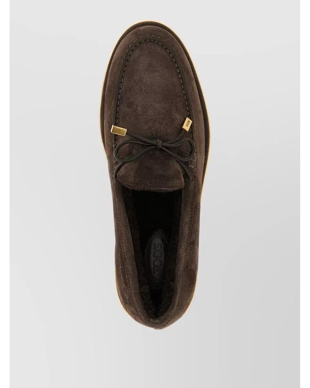 Tod's Brown Suede Slippers