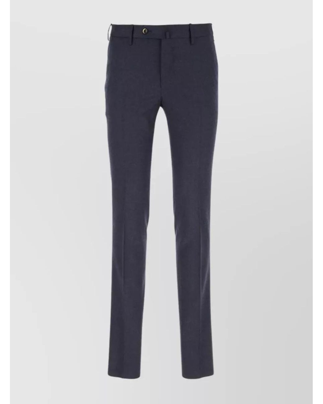 PT Torino Blue Slim-Fit Tailored Trousers for men