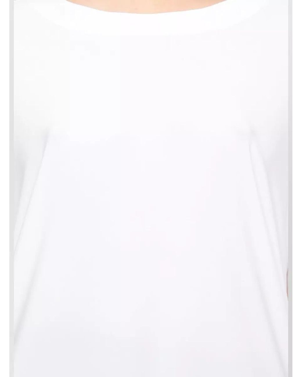 Norma Kamali White Short-Sleeve Boxy T-Shirt