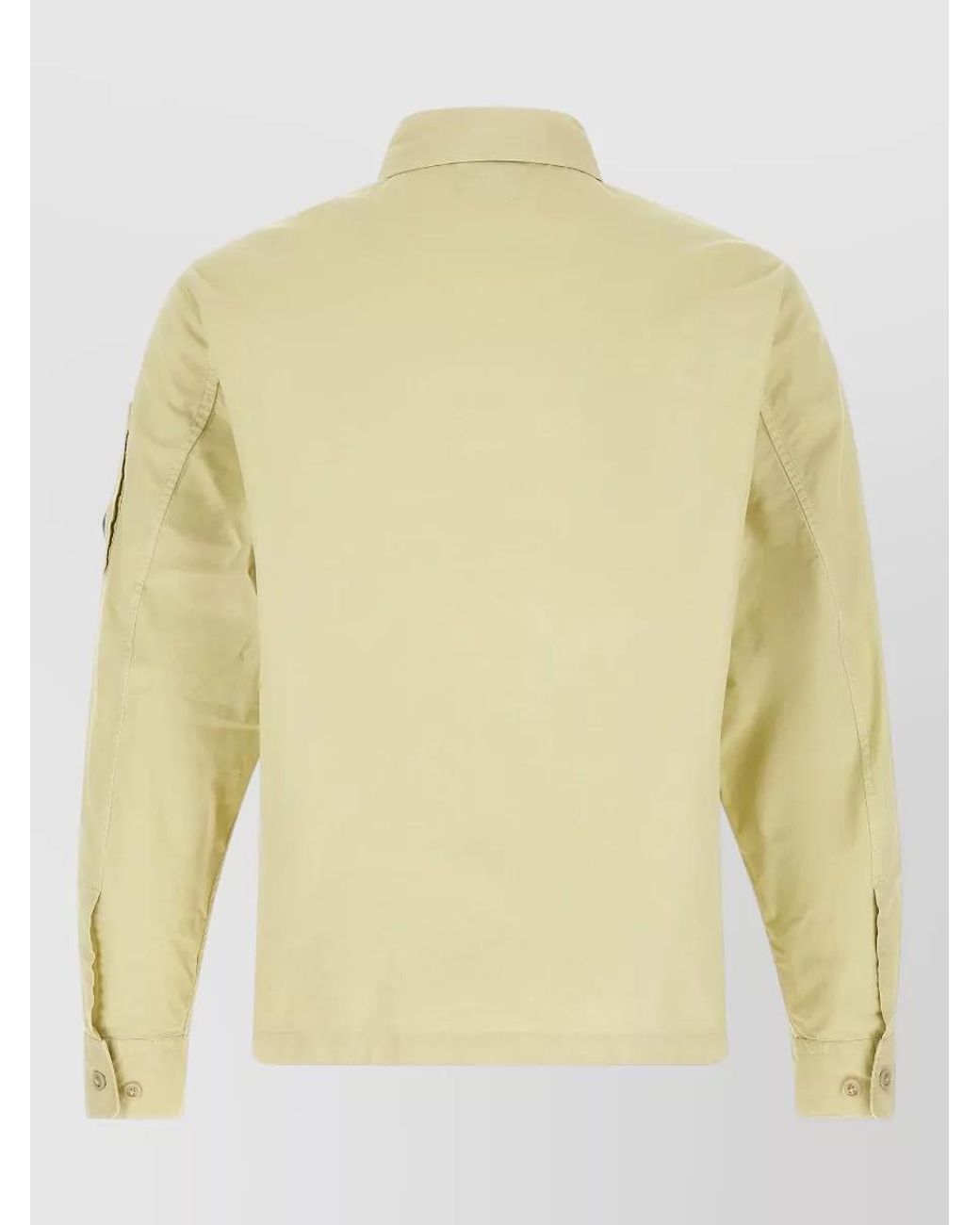 C P Company Yellow Cotton Overshirt Jacket for men
