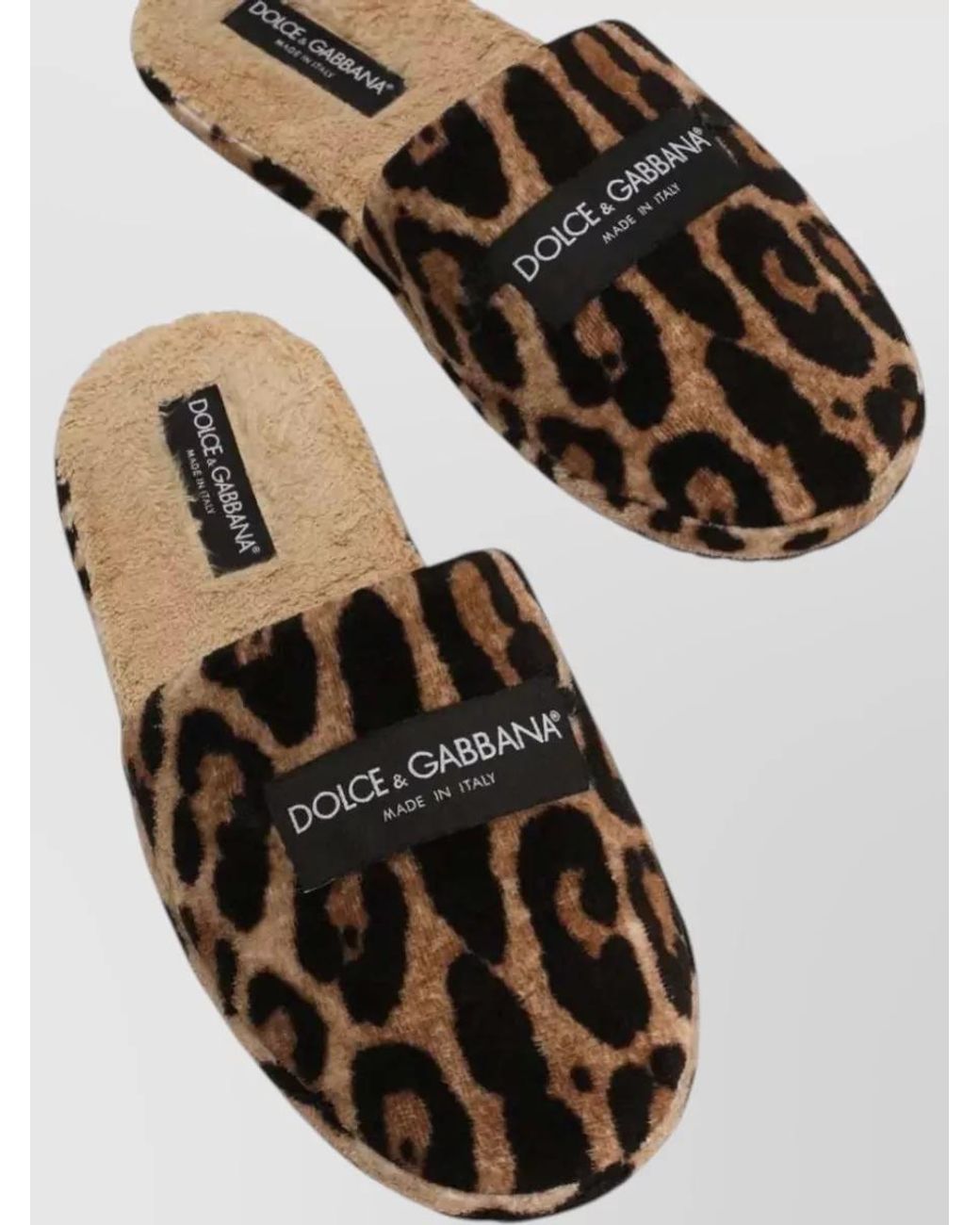 Dolce & Gabbana Brown Ciabatta Spugna Leo+Spugna+Eti for men