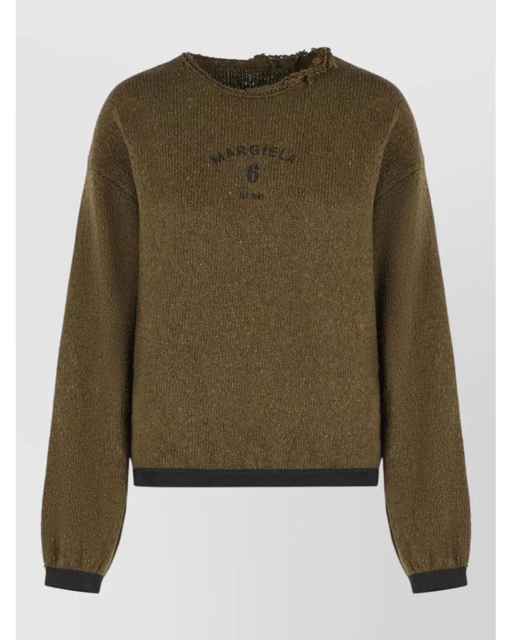 MM6 by Maison Margiela Green Mohair Sweater
