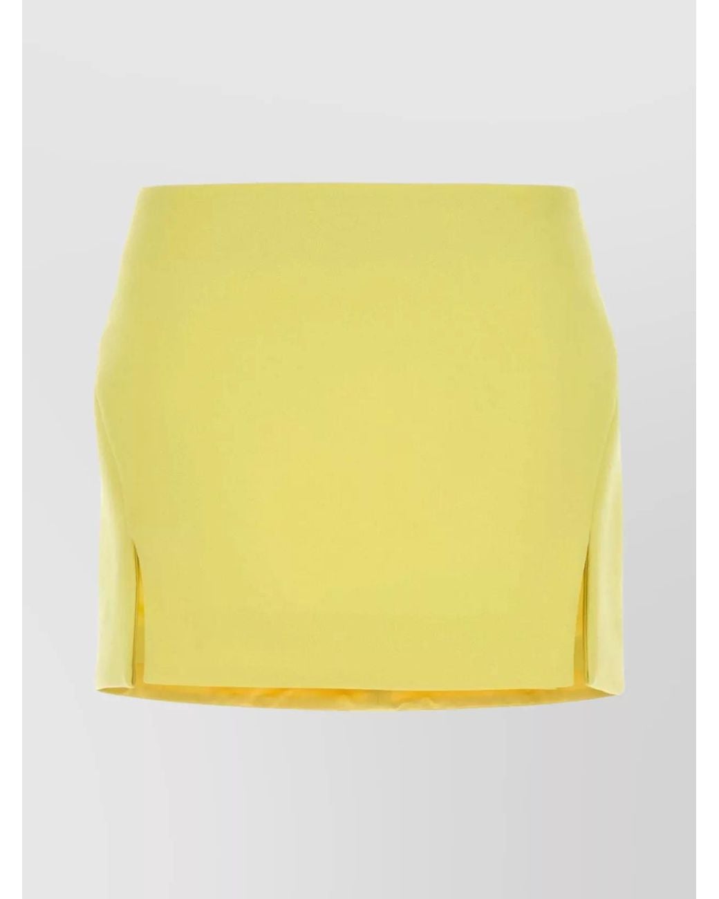 Givenchy Yellow Wool Mini Skirt