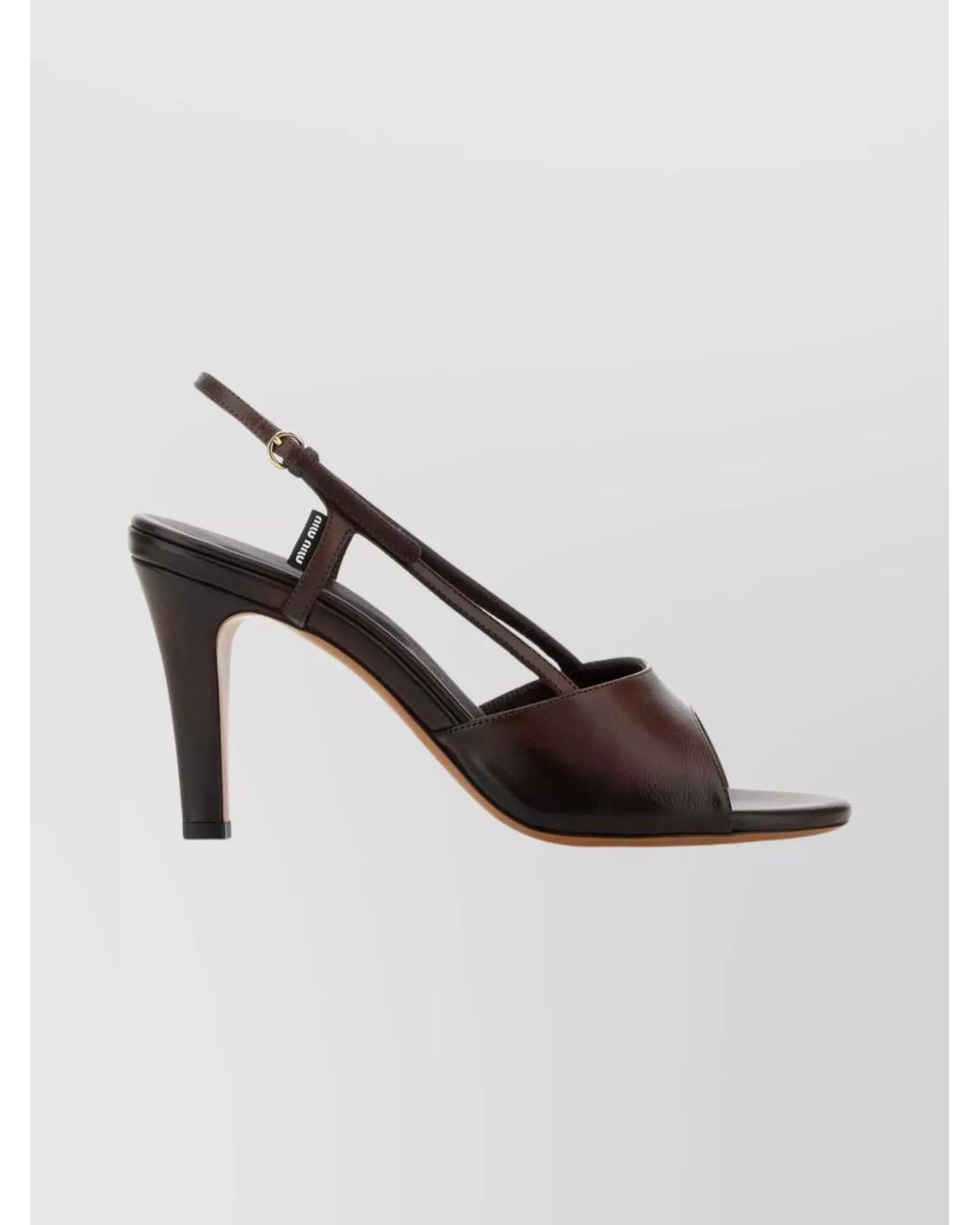 Miu Miu Metallic Leather Sandals