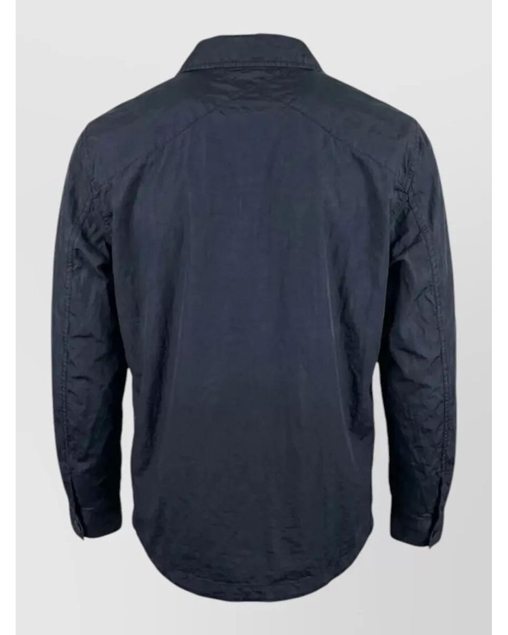 Stone Island Blue Single-Breasted Jacket for men