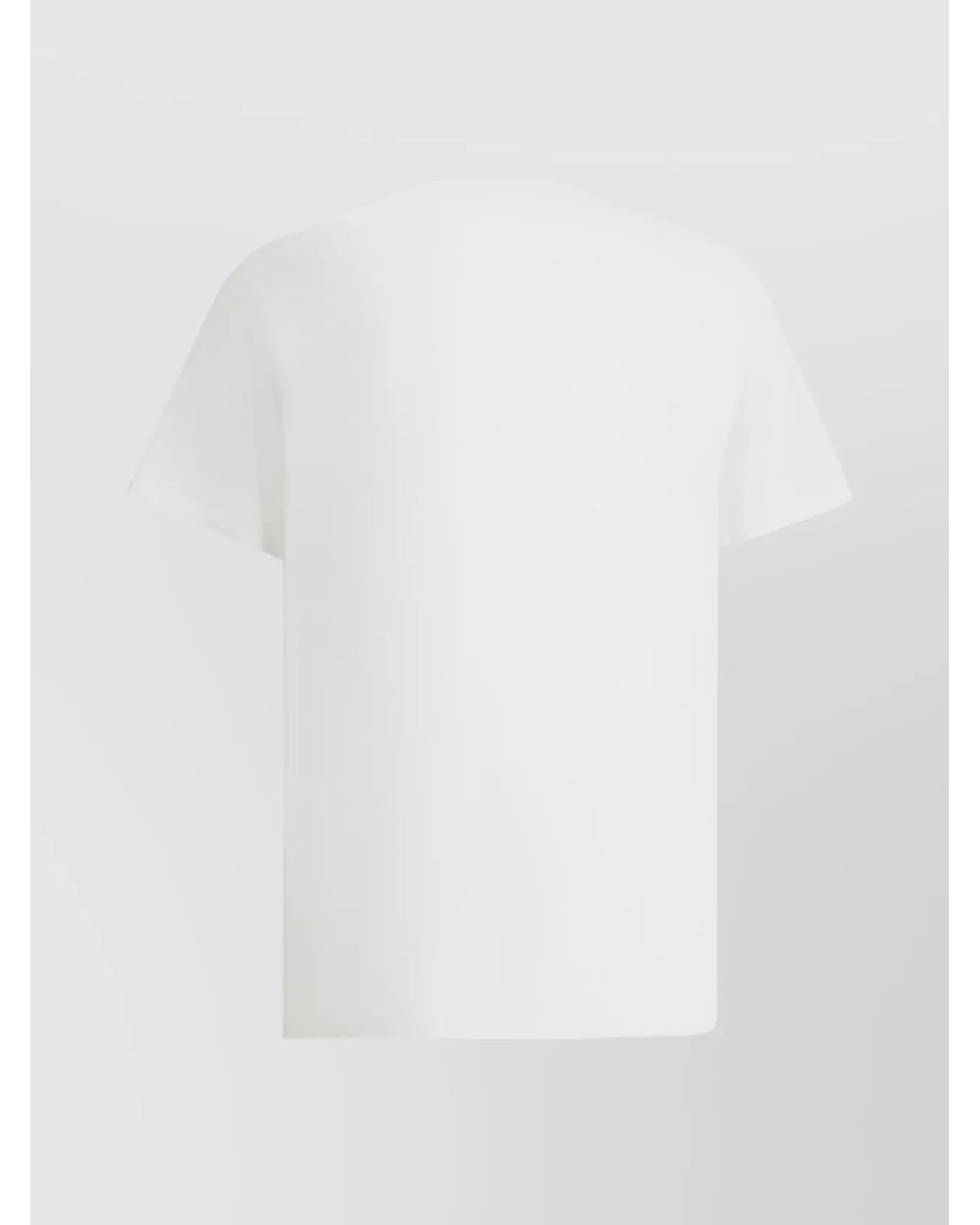 Balmain White Cotton Oversized Logo-Print T-Shirt for men