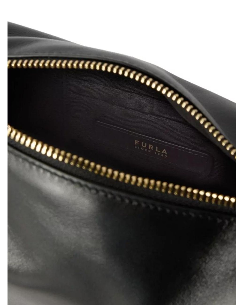 Furla Black 1927 Leather Shoulder Bag