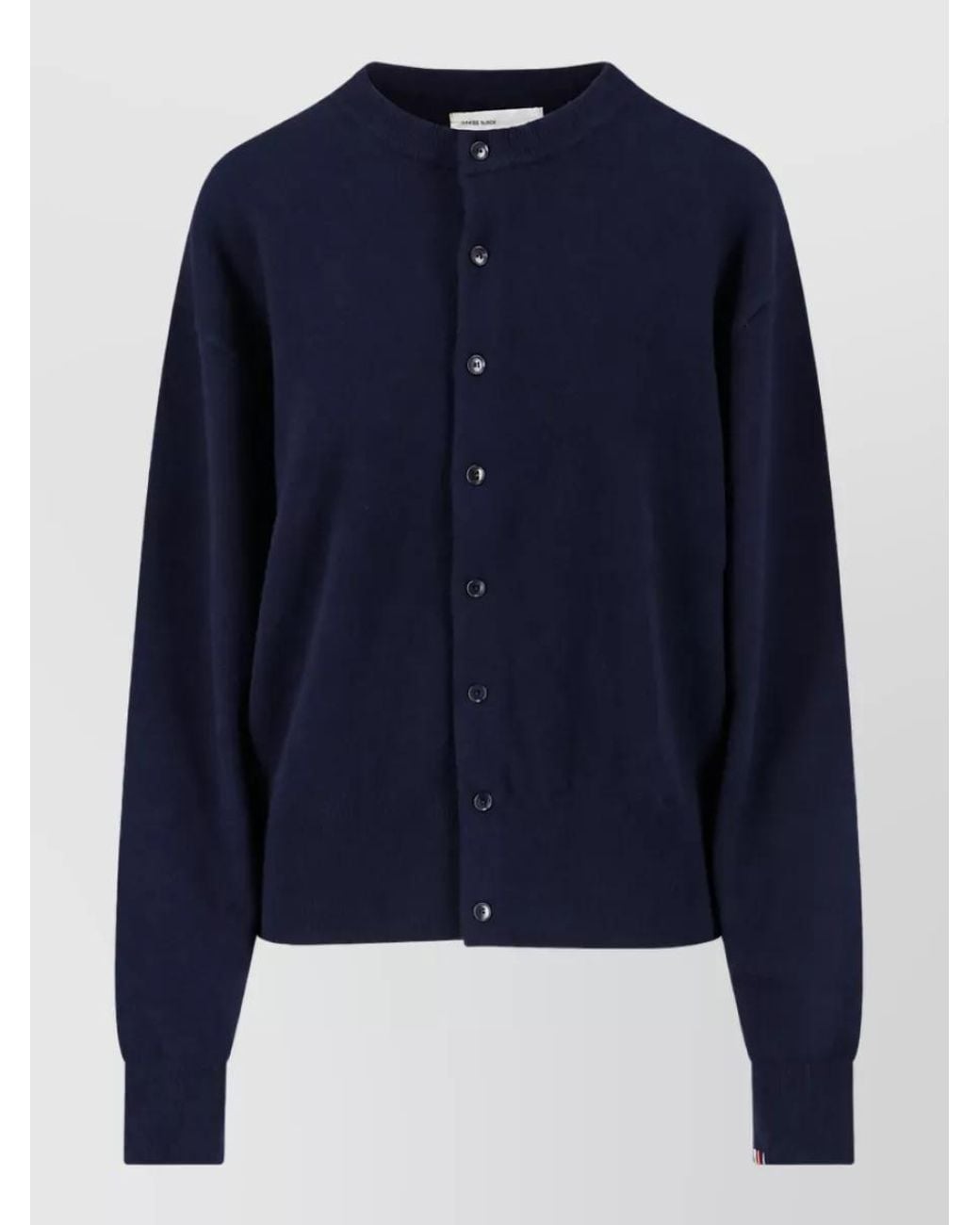 Extreme Cashmere Blue Cashmere Crewneck Cardigan