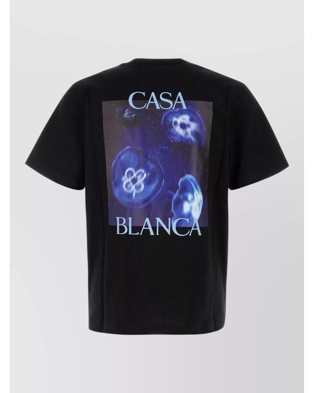 Casablanca Black Cotton T-Shirt for men