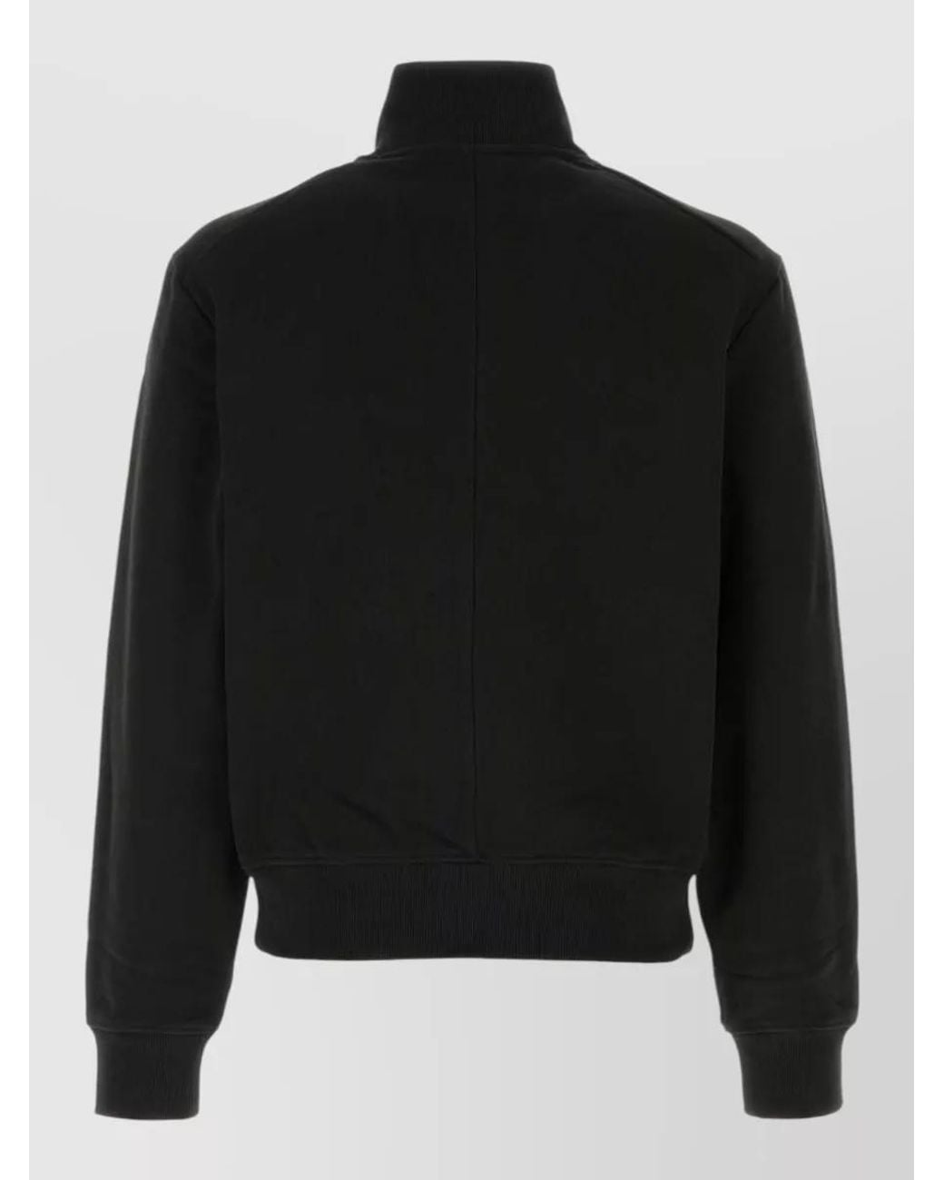 Entire studios Black Cotton Sweatshirt Jacket for men