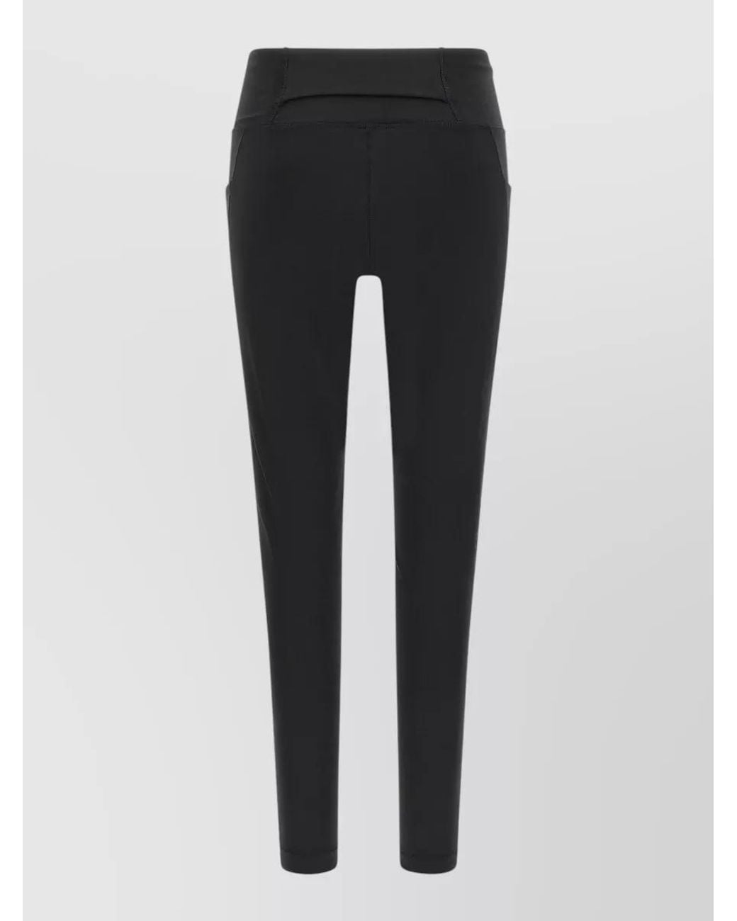 Y-3 Black High-Rise Slim-Fit Leggings