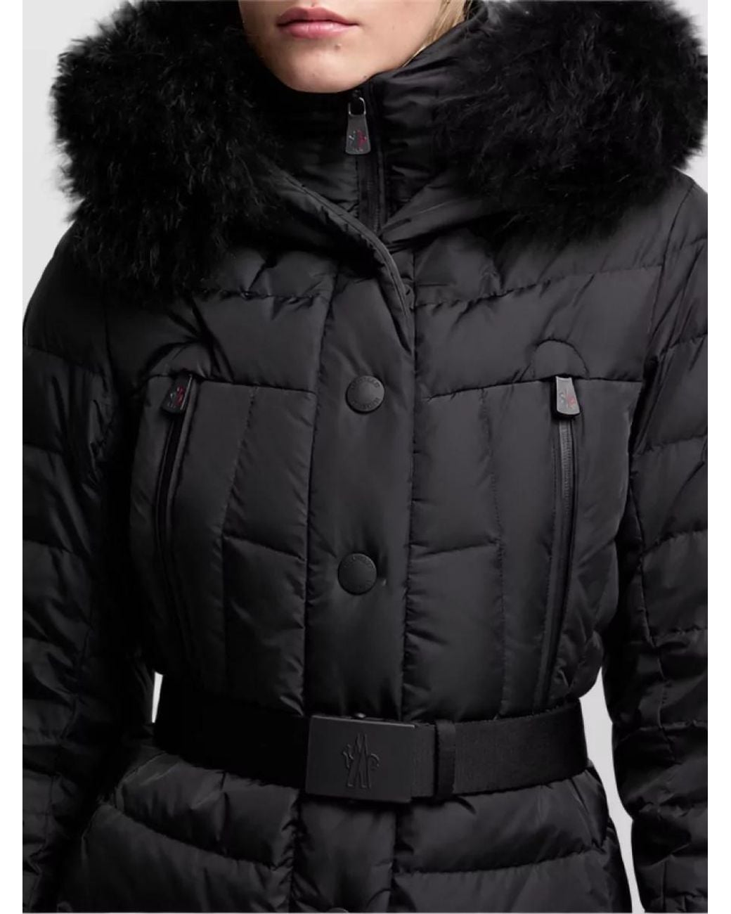 Moncler Black Cable-Knit Wool Beanie