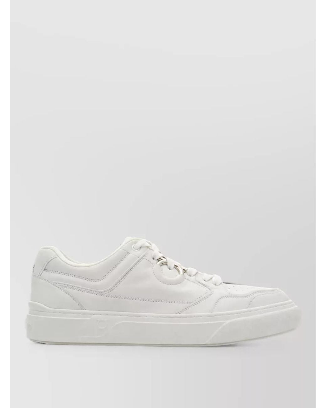 Ferragamo White Leather Sneakers for men