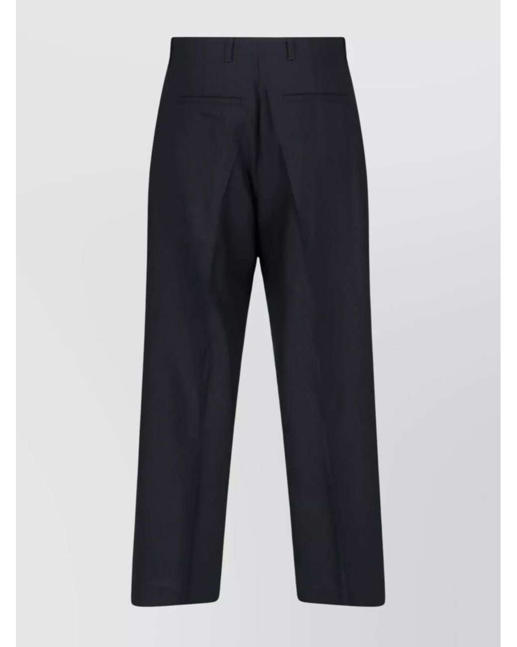 Our Legacy Blue Wool Straight-Leg Trousers for men