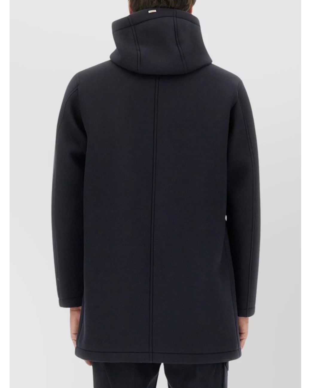 Herno Blue Long Hooded Parka for men