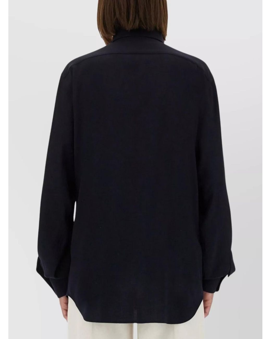 Moschino Blue Wool Shirt