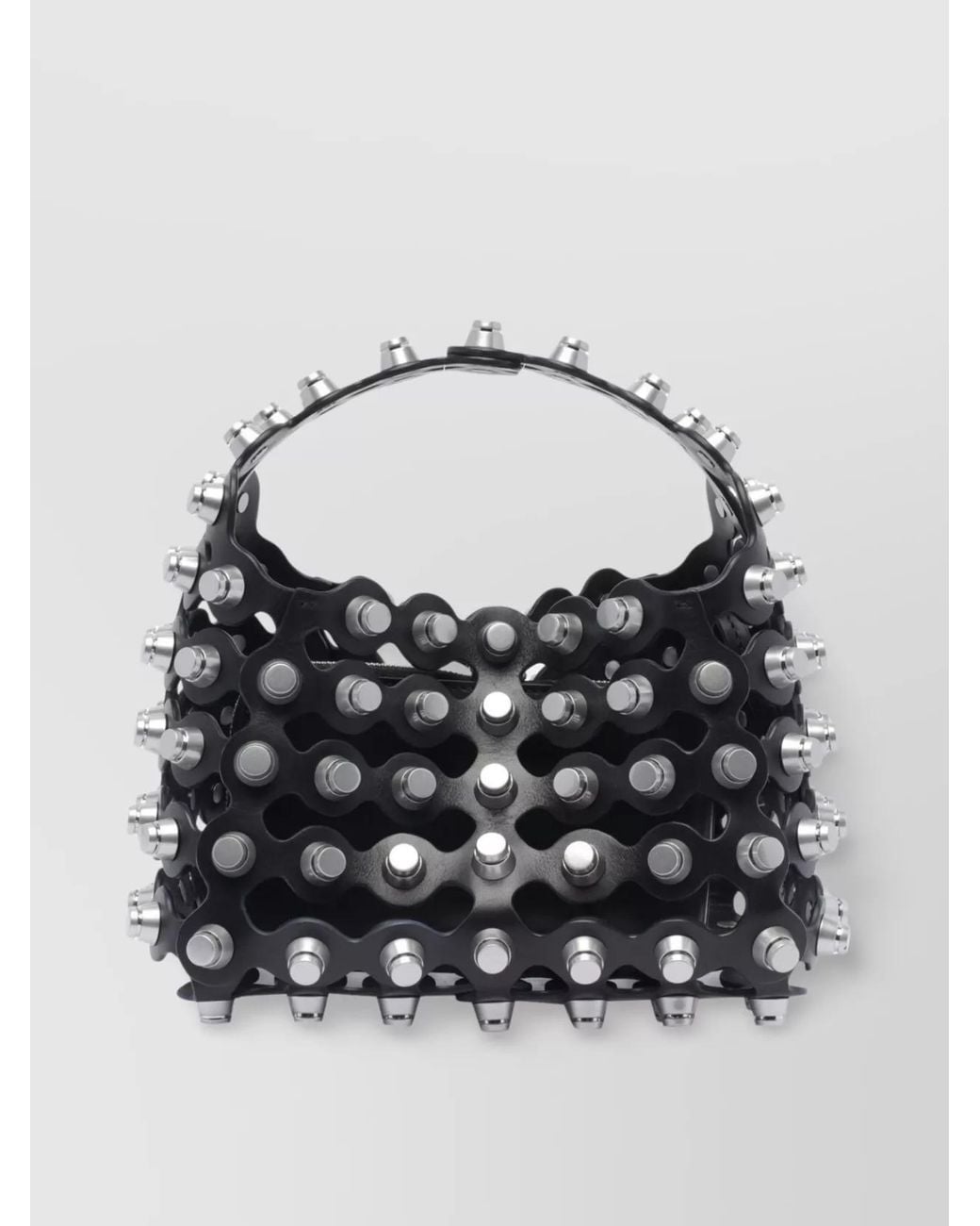 Alexander Wang Multicolor Handle Structure Studded Tote Bag