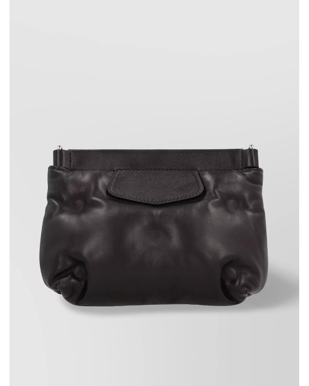 Maison Margiela Black Quilted Leather Shoulder Bag for men