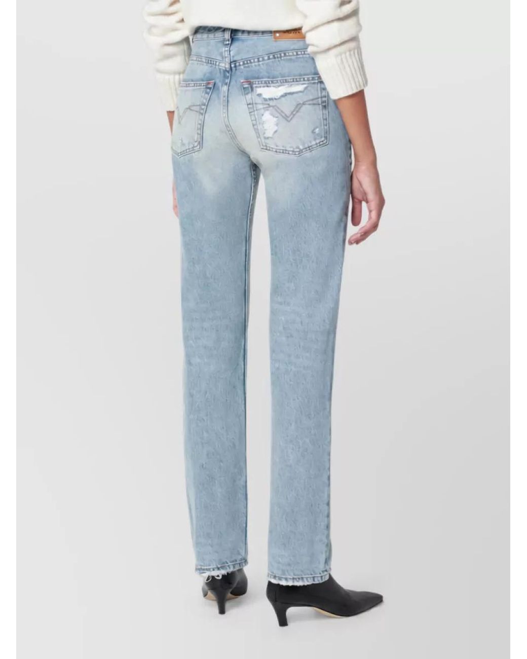 Isabel Marant Blue Denim Straight-Leg Jeans