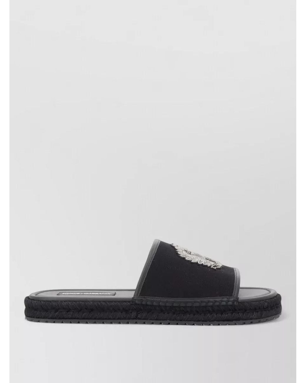Dolce & Gabbana Gray Logo-Detail Espadrilles for men
