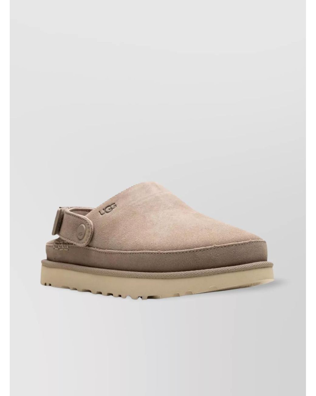 Ugg Brown Leather Clog Slippers
