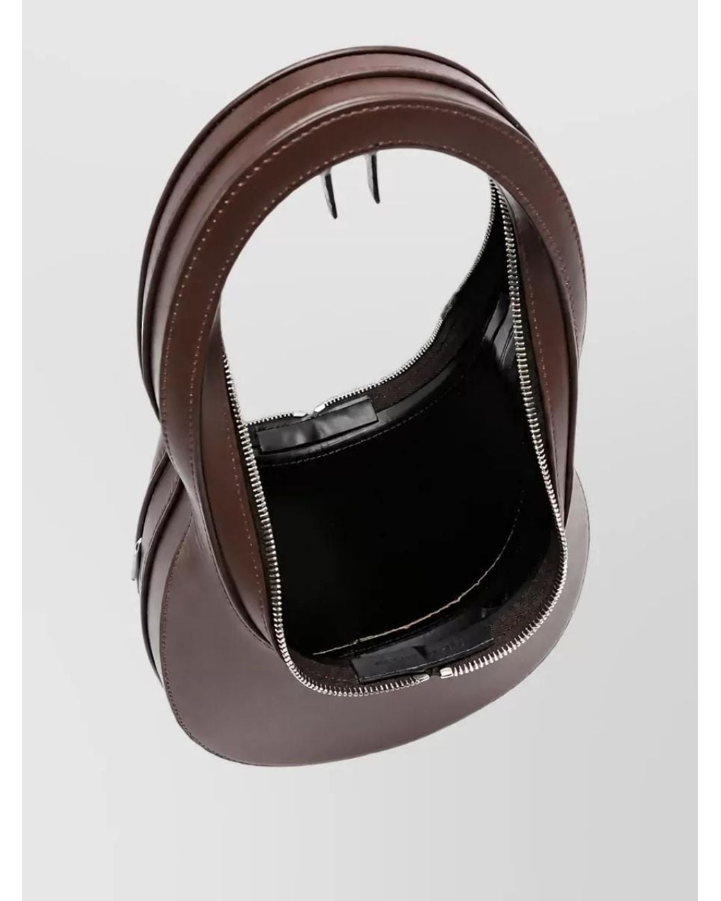 Coperni Brown Swipe Leather Tote Bag