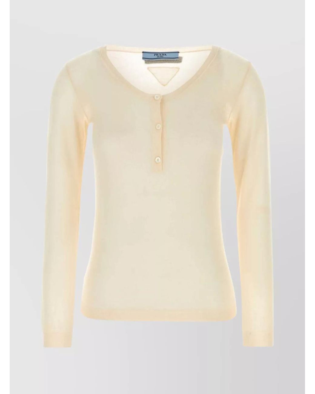 Prada Natural Cashmere Silk Jumper