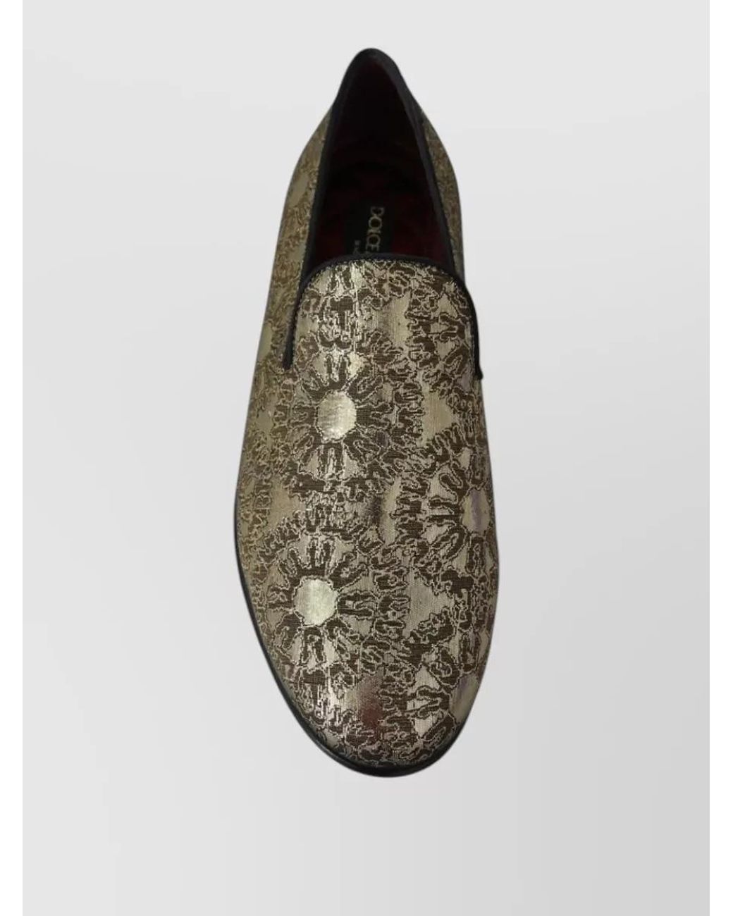 Dolce & Gabbana Green Jacquard Loafers for men