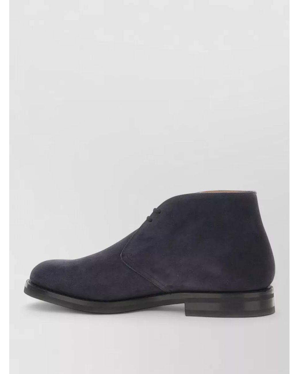 Church's Blue Suede Leather Ankle Boots for men
