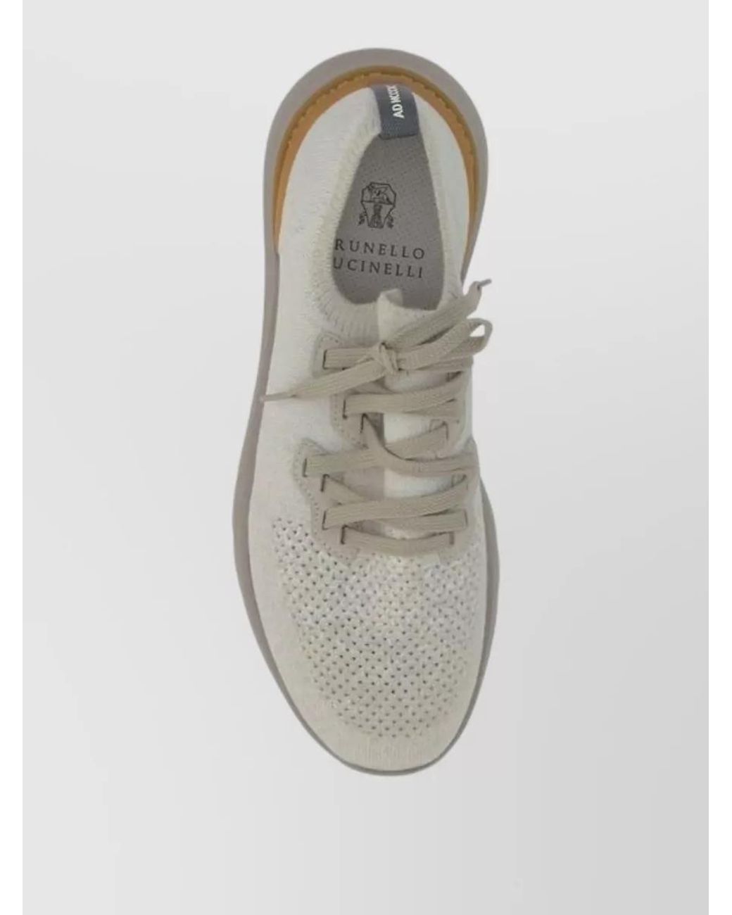 Brunello Cucinelli Green Cotton Low-Top Sneakers for men