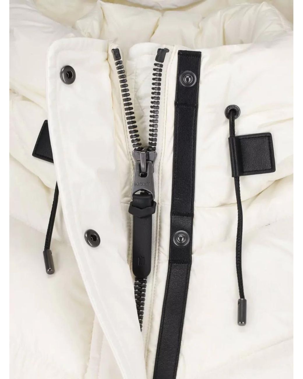 Mackage White Recycled Nylon Parka Coat