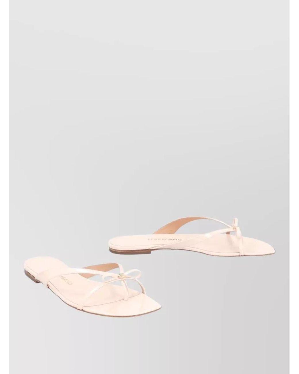 Ferragamo Natural Leather Flip-Flops