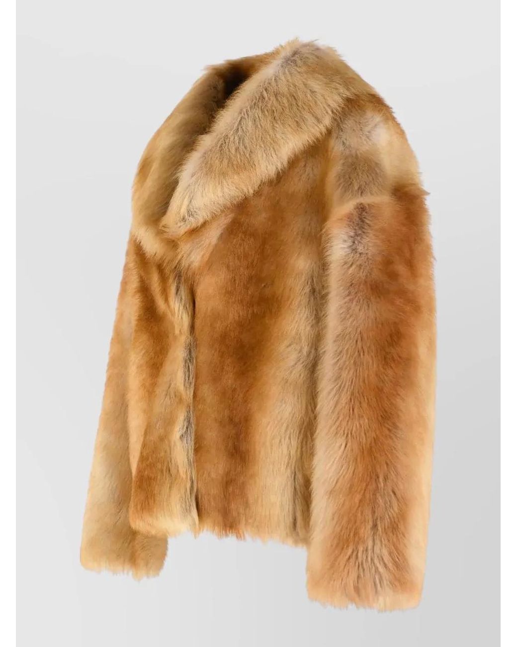 Salvatore Santoro Brown Faux Fur Coat