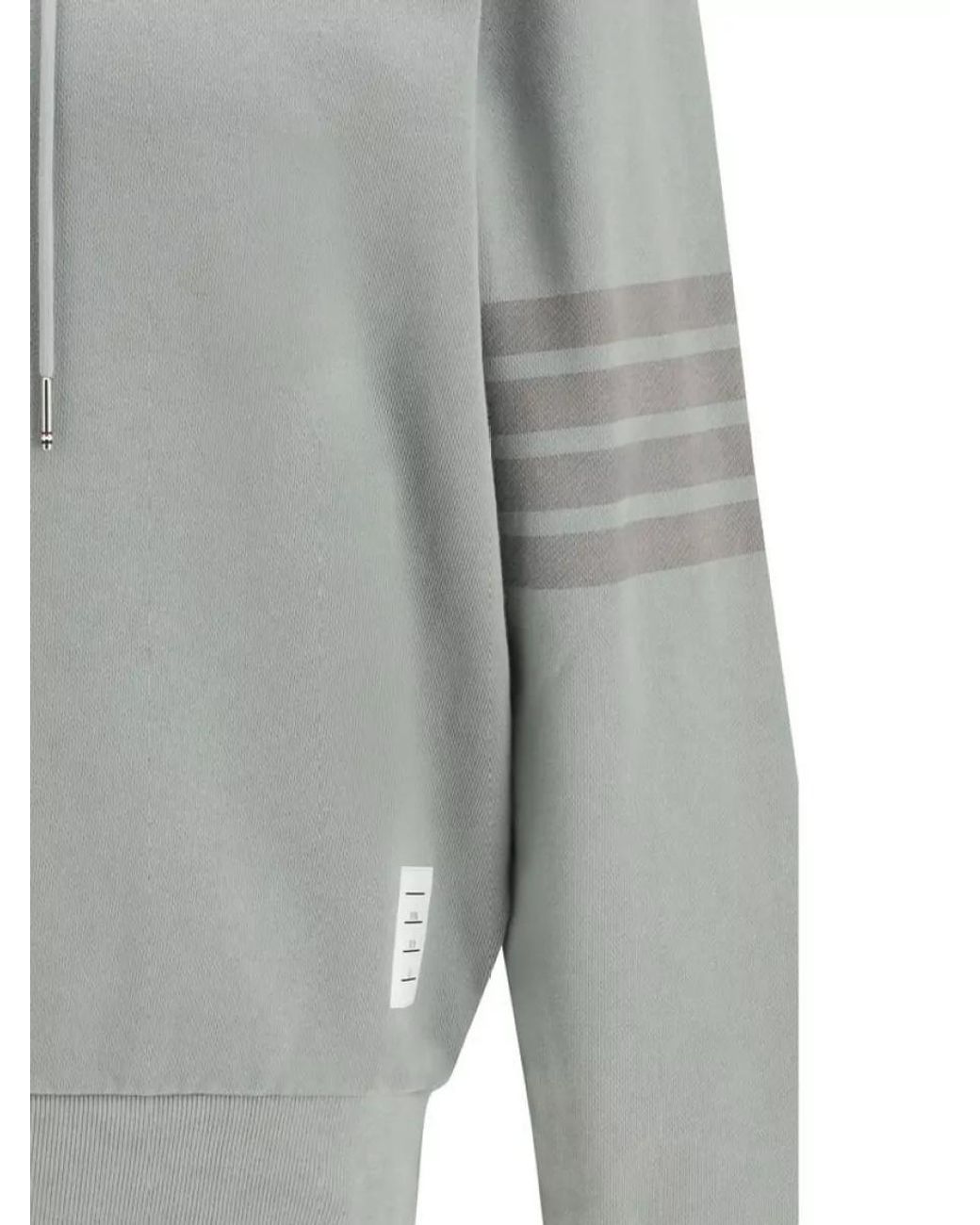Thom Browne Gray Cotton Hoodie for men