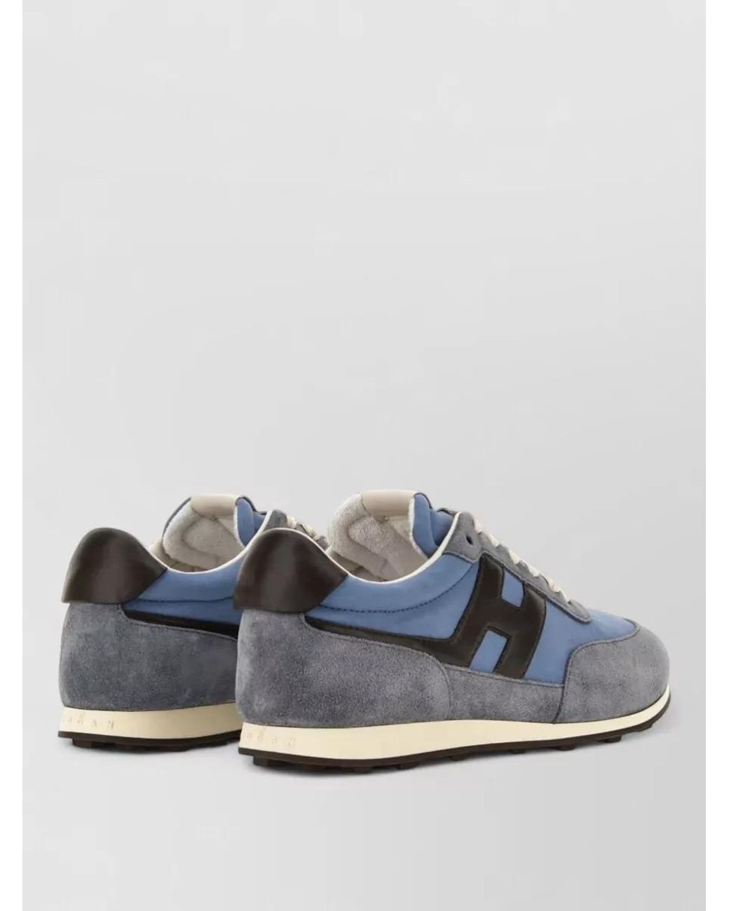 Hogan Blue Leather Low-Top Sneakers for men