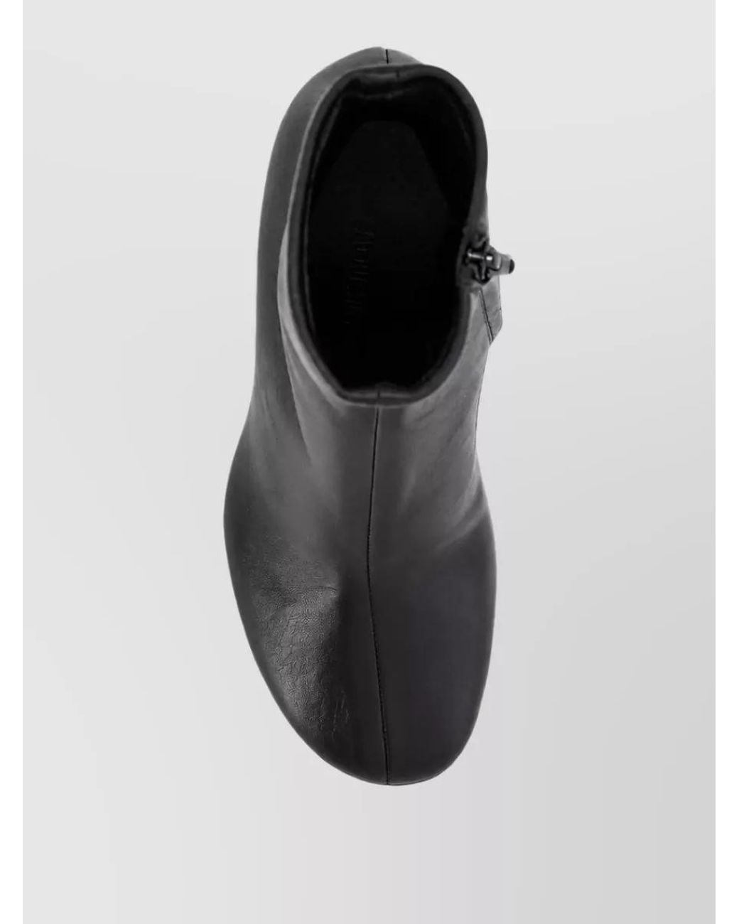 Jacquemus Black Leather Ankle Boots