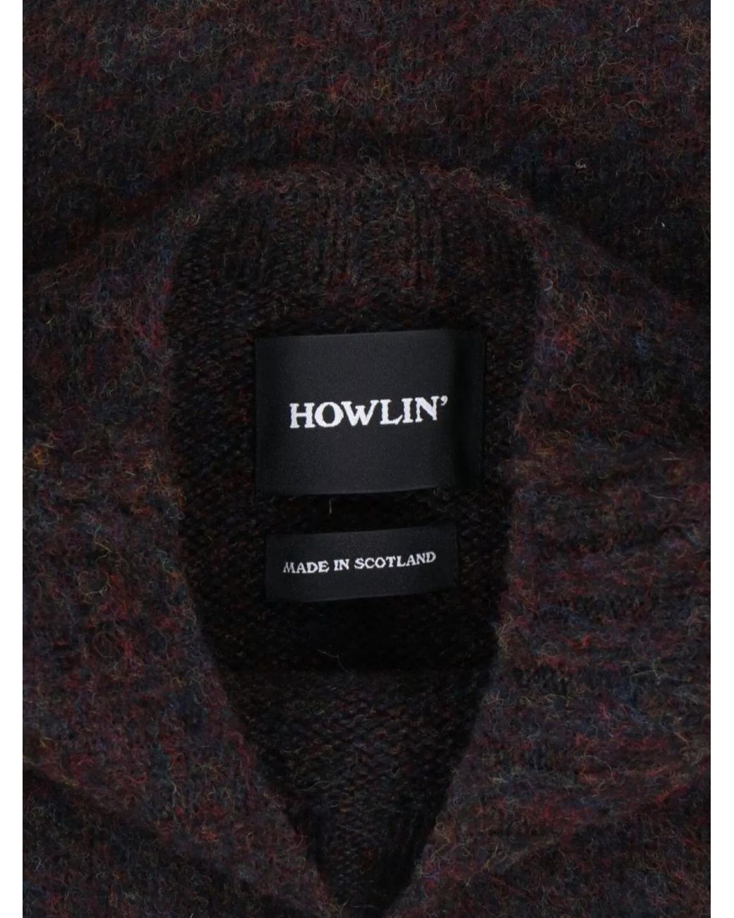 Howlin' By Morrison Black Wool Crewneck Sweater for men