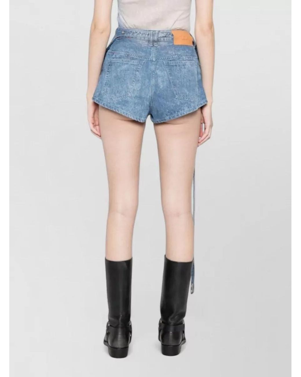 DIESEL Blue Denim High-Rise Short Shorts