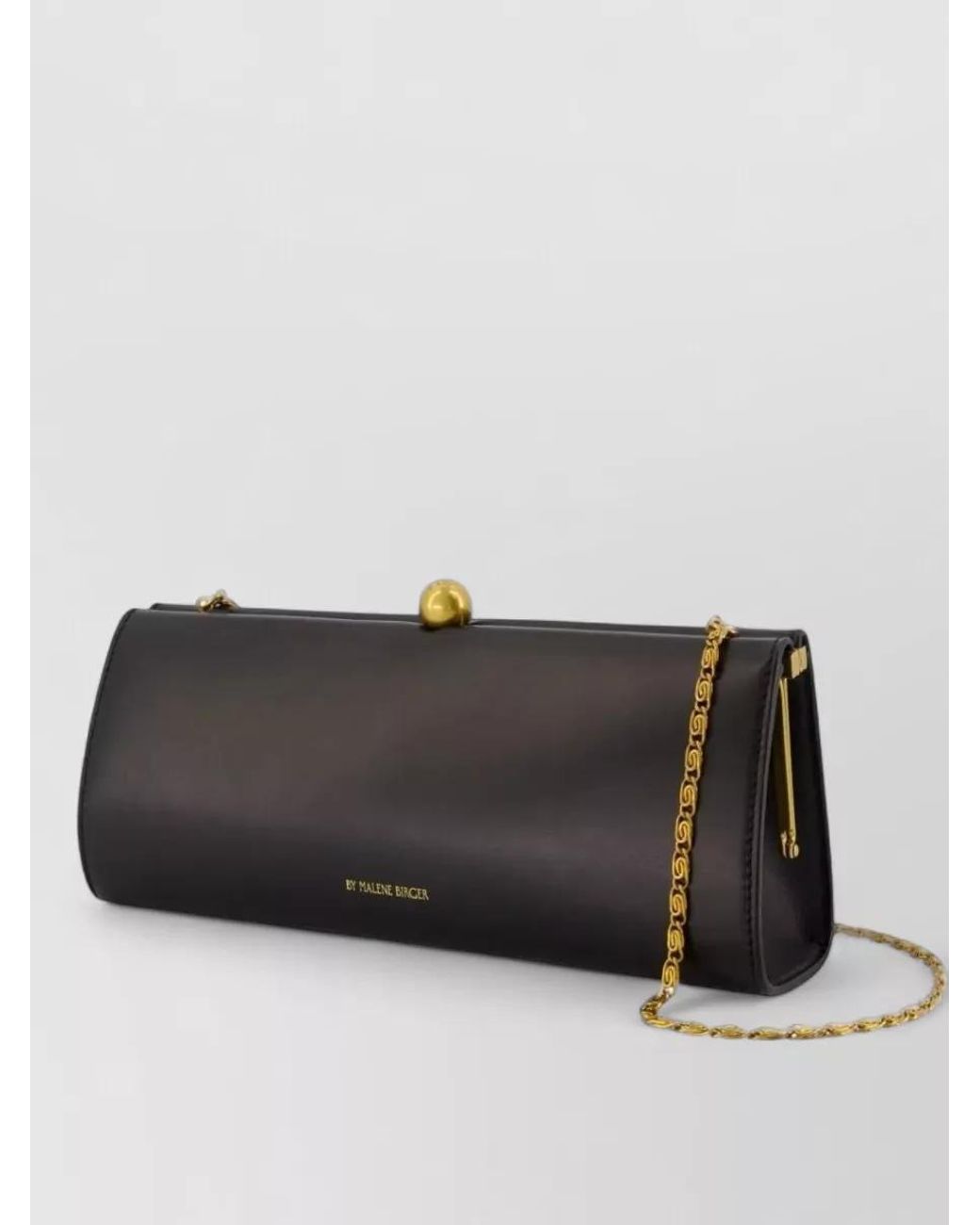 By Malene Birger Black Leather Clutch Bag