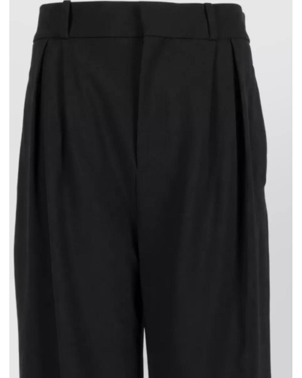 Loulou de Saison Black Virgin Wool Wide-Leg Trousers