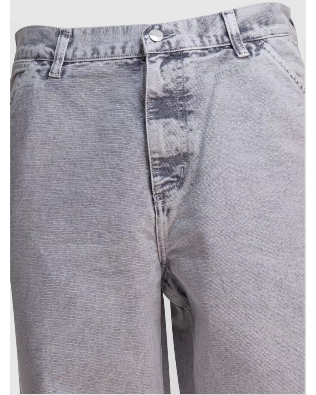Carhartt Gray Single Knee Straight-Leg Trousers for men