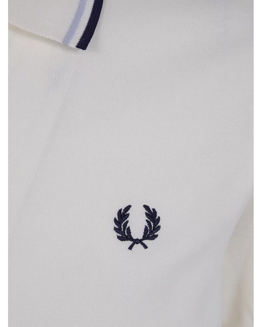 Fred Perry Gray Cotton Polo Shirt for men
