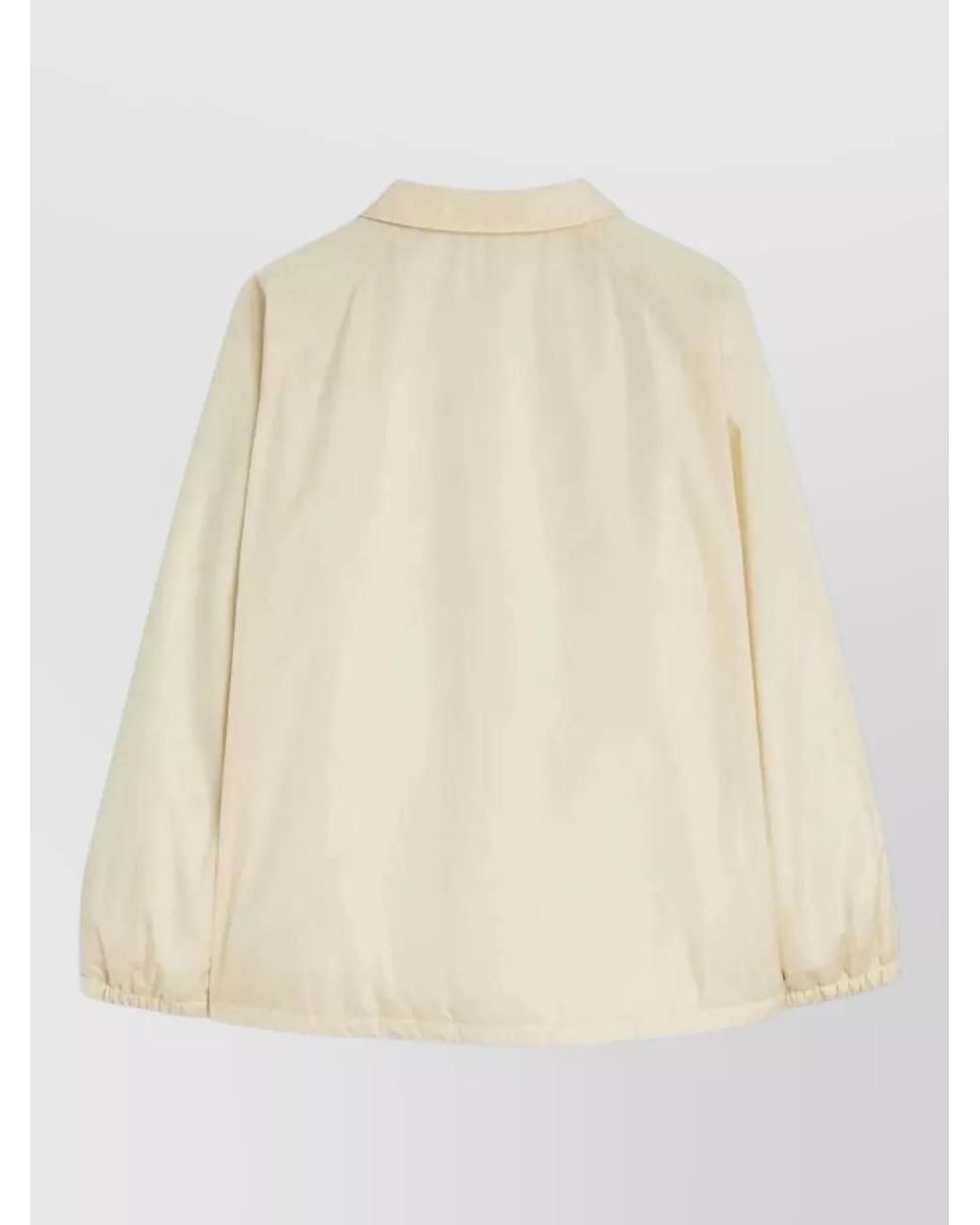 Jil Sander Natural Single-Breasted Coat for men