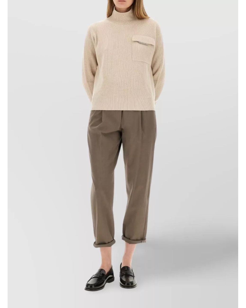 Brunello Cucinelli Natural Cashmere Regular-Fit Jumper