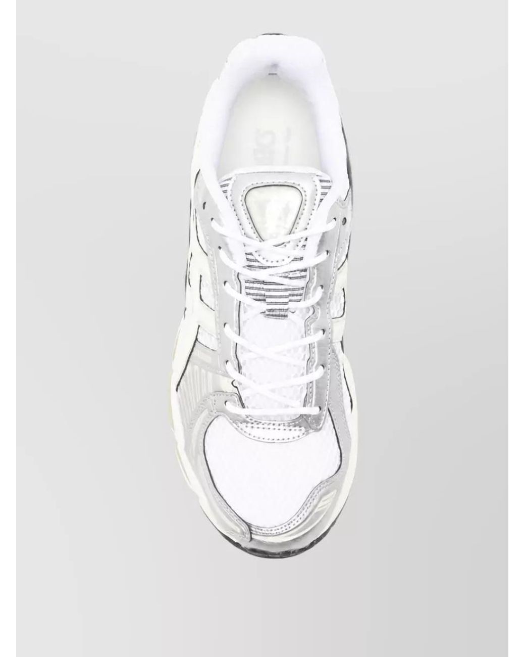 Asics White Textile Lace-Up Sneakers
