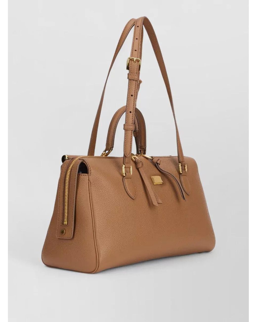 Dolce & Gabbana Natural Shoulder Bag Calf Leather Shoulder Bag