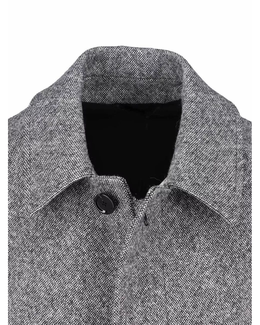 Lardini Gray Single Breasted Coat for men