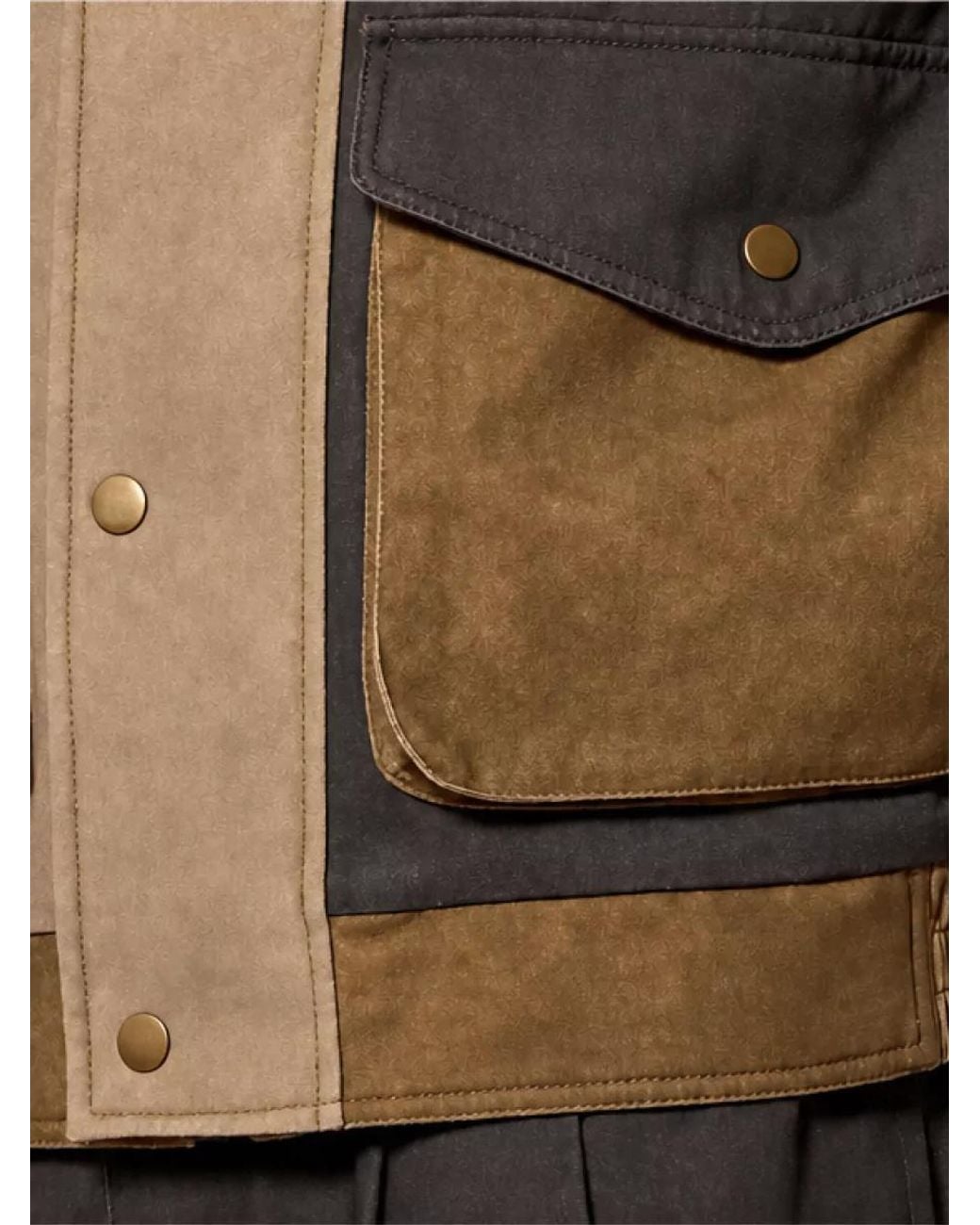 Isabel Marant Black Cotton Patchwork Single Breasted Coat for men