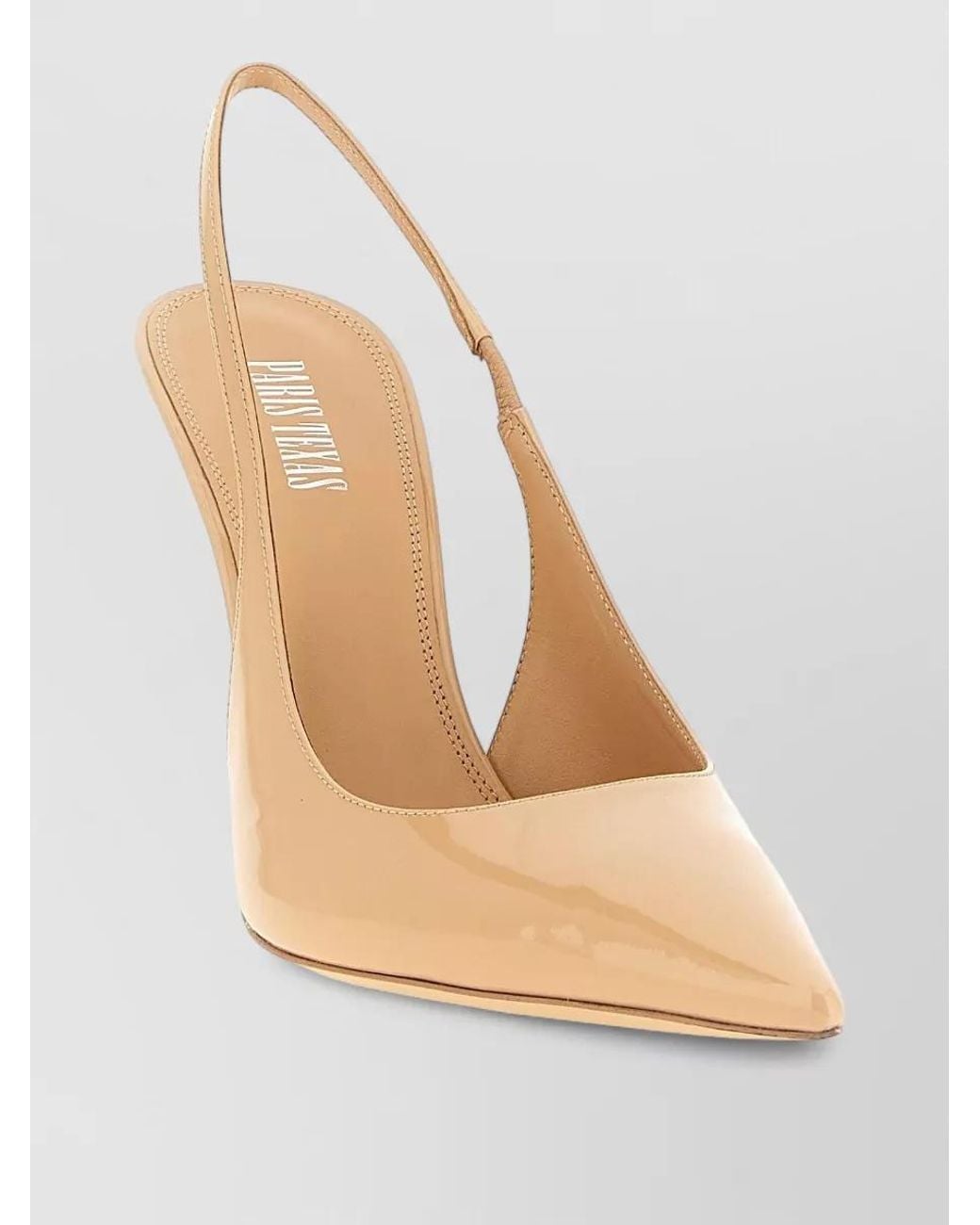 Paris Texas Natural Leather Lidia Slingback Pumps